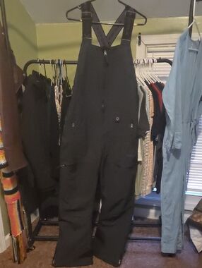Arctix Black Insulated Snow Bib Overalls